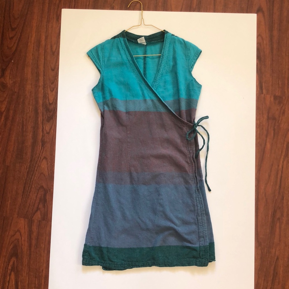 Cotton wrap dress